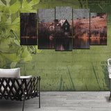 5 Split 3D Wall Frame - Digitally Printed Landscape(AJ-018)