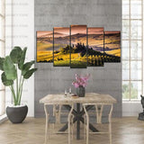 5 Split 3D Wall Frame - Digitally Printed Landscape(AJ-020)