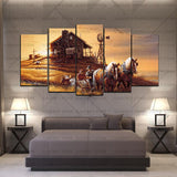 5 Split 3D Wall Frame - Digitally Printed Landscape(AJ-026)