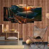 5 Split 3D Wall Frame - Digitally Printed Landscape(AJ-02)