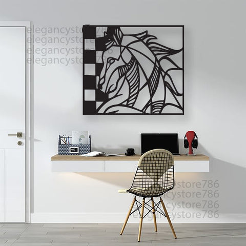 WOODEEN HORSE WALL DECOR (ART-013)