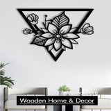 Triangle With Flowers Wall Art