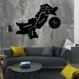 Pakistan Map Wall Clock  (large)