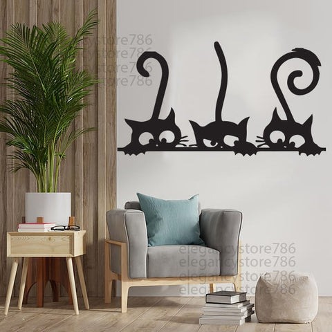 WOODEN CAT WALL DECOR (ART-027)