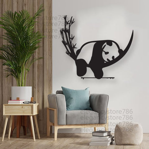 WOODEN PANDA WALL DECOR (ART-028)