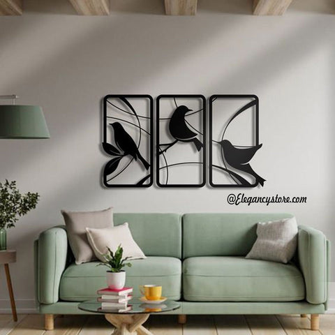 3 Pcs Birds Wall Art & Crafts