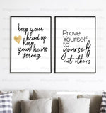 Inspiration Quotes Frame (2PCS)