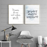 Inspiration Quotes Frame (2PCS)