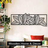 Rubber Tree Leaves Wood Wall Art