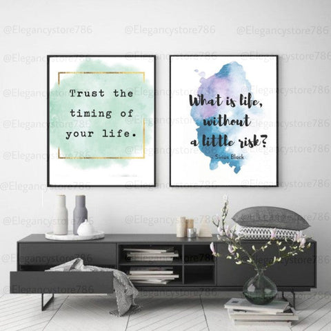 Inspiration Quotes Frame (2PCS)