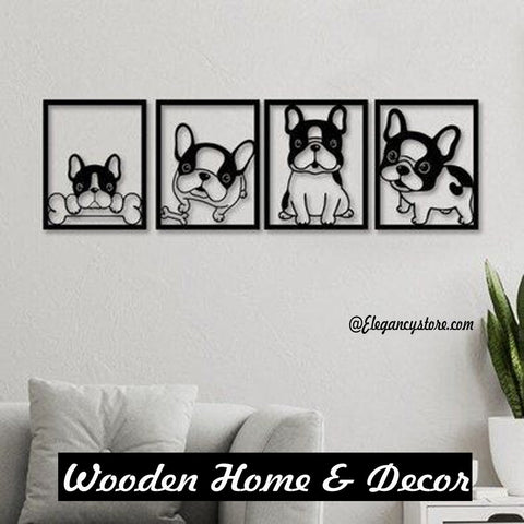 Dogs Wooden Wall Decor