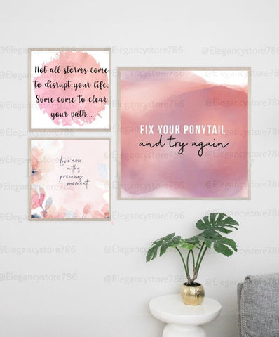 Inspiration Quotes Frame (3PCS)