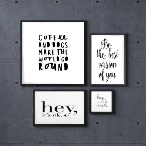 Inspiration Quotes Frame (4PCS)