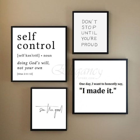 Inspiration Quotes Frame (4PCS)