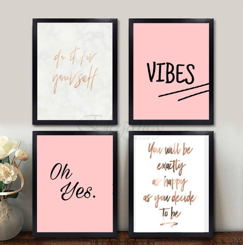 Inspiration Quotes Frame (4PCS)