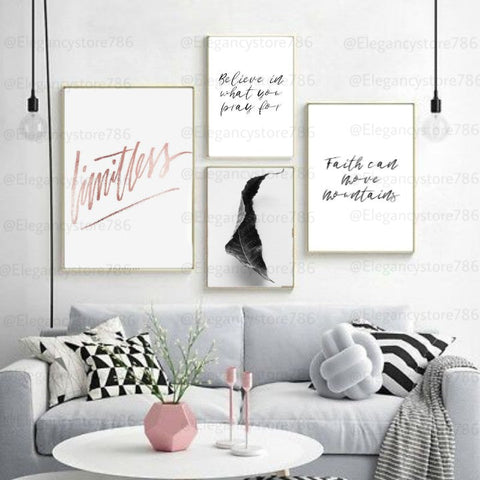 Inspiration Quotes Frame (4PCS)