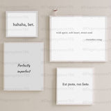 Inspiration Quotes Frame (4PCS)