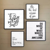 Inspiration Quotes Frame (4PCS)