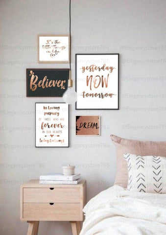 Inspiration Quotes Frame (5PCS)