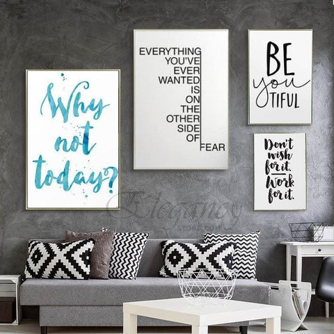 Inspiration Quotes Frame (4PCS)