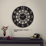 wooden wall clock