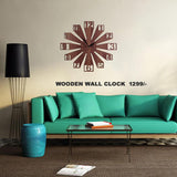 wooden wall clock