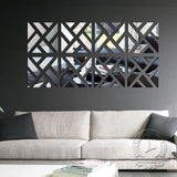 Acrylic wall decor Mirror (SILVER)