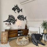 3 Pcs Fishbones Wooden Wall Art